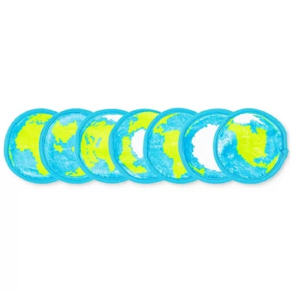 MakeUp Eraser Reusable Makeup Remover Pads 7-day Set Earth World Travel Gift NWT